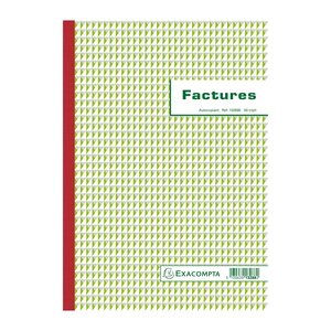 Manifold Factures 29 7x21cm 50 Feuillets Tripli Autocopiants - X 5 - Exacompta