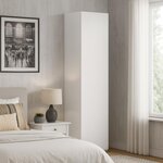 Bibliothèque Loni 160 x 40 cm - blanc  caisson fermé