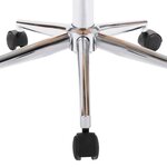 vidaXL Chaises pivotantes à manger lot de 6 crème similicuir