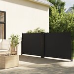 vidaXL Auvent latéral rétractable noir 100x600 cm