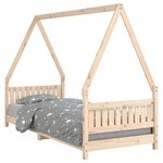 vidaXL Cadre de lit pour enfants 80x200 cm bois de pin massif