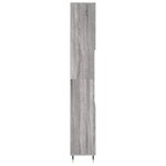 vidaXL Armoire de bain sonoma gris 30x30x190 cm bois d'ingénierie