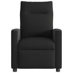 vidaXL Fauteuil inclinable électrique Noir Tissu