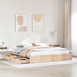 vidaXL Cadre de lit sans matelas 180x200 cm bois massif de pin