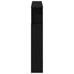 Tête de lit de rangement vidaXL avec lumières LED Chêne noir 120x18 5x103 5 cm