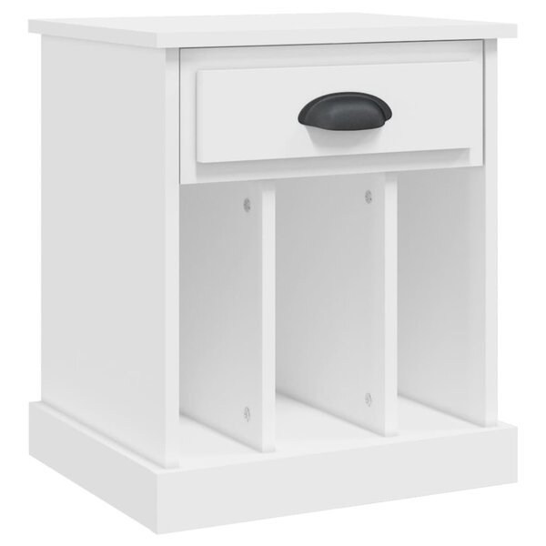 vidaXL Table de chevet blanc 43x36x50 cm