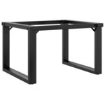 vidaXL Pieds de table basse cadre en O 50x40x38 cm fonte