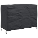 vidaXL Housse pour mobilier d'extérieur Noir 130 x 80 x 70 cm 600D