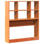 vidaXL Tête de lit avec rangement cire marron 90 cm bois massif de pin