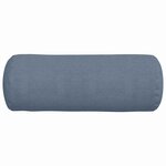 vidaXL Coussins d'accent 2 Pièces Bleu Ø 25 x 70 cm