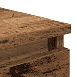 vidaXL Buffet avec tiroirs vieux bois 37 5x35x99 cm bois d'ingénierie