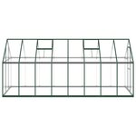vidaXL Serre avec cadre de base vert 445x169x195 cm aluminium