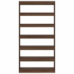 vidaXL Bibliothèque Marron Bois d'ingénierie