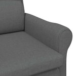 vidaXL fauteuil Gris foncé 76 x 94 x 102 cm Tissu Sharpa