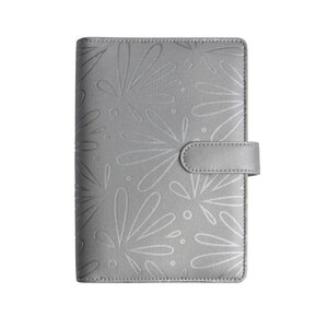 OrganiseurExatime 17 light Floralie 14 x 19 cm Semainier Argent EXACOMPTA