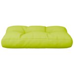 vidaXL Coussin de palette vert vif 60x40x12 cm tissu