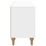 vidaXL Meuble TV 150 x 31 x 50 cm Blanc brillant Bois d'ingénierie