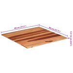 vidaXL Dessus de table bois massif d'acacia 15-16 mm 80x80 cm