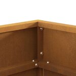 vidaXL Braise Marron 50 x 50 x 38 cm Acier Corten