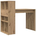 vidaXL Bureau Chêne artisanal 108 x 55 x 103.5 cm Bois d'ingénierie