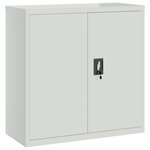vidaXL Classeur gris clair 90x40x130 cm acier