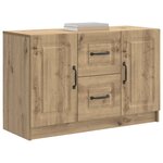 vidaXL Buffet Chêne artisanal 89 x 34 5 x 57 cm Bois d'ingénierie