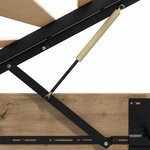 vidaXL Cadre de lit ottoman avec stockage Chêne artisanal 90 x 200 cm