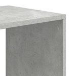vidaXL Bibliothèque gris béton 66x31x112 cm bois d'ingénierie