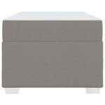 vidaXL Cadre de lit avec matelas Taupe 90 x 190 cm tissu