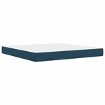 vidaXL Cadre de lit avec tête de lit Bleu 200 x 200 cm Velours