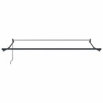 vidaXL Auvent Rétractable Noir 350 x 250 cm tissu