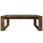 vidaXL Table basse Chêne fumé 100x100x35 cm Bois d'ingénierie