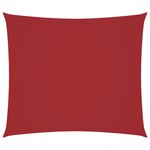 vidaXL Voile de parasol tissu oxford rectangulaire 2 5x3 m rouge