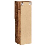vidaXL Meubles TV avec lumières LED 2 Pièces vieux bois 30 5x30x102 cm