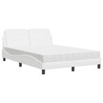 vidaXL Cadre de lit sans matelas Zadar blanc 120x200 cm similicuir