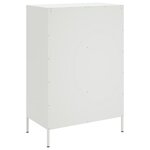 vidaXL Buffet haut blanc 68x39x101 5 cm acier