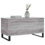 vidaXL Table basse Sonoma gris 90x44 5x45 cm Bois d'ingénierie