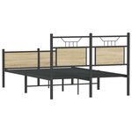 vidaXL Cadre de lit sans matelas chêne sonoma 120x200 cm