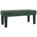 vidaXL Sommier à lattes de lit avec matelas vert foncé 120x190 cm