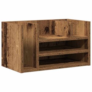 vidaXL Organiseur de bureau chêne artisanal 44.5 x 24 x 25 cm