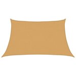 vidaXL Voile d'ombrage 160 g/m² trapèze gris clair 3/4x2 m PEHD