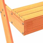 vidaXL Table de pique-nique avec bac à sable pour enfants marron cire