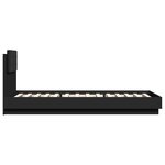vidaXL Cadre de lit sans matelas noir 90x200 cm
