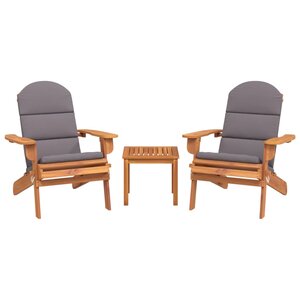 Ensemble de Salon de jardin meuble d'extérieur ensemble de mobilier adirondack 3 pièces bois acacia solide 02_0014210