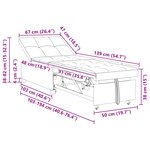 vidaXL Canapé-lit escamotable Gris clair 194 x 50 x 82 cm Contreplaqué