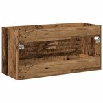 vidaXL Meuble pour Évier avec tiroir Bois Ancien 100 x 38.5 x 48 cm