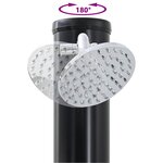 vidaXL Douche solaire extérieure Noir 217 cm PVC  aluminium