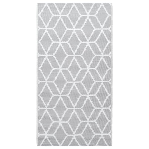 vidaXL Tapis d'extérieur ARAKIL Gris 190x290 cm PP