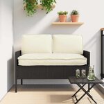 vidaXL Set de coussins de palette 3 Pièces Crème 120 x 50 x 12 cm