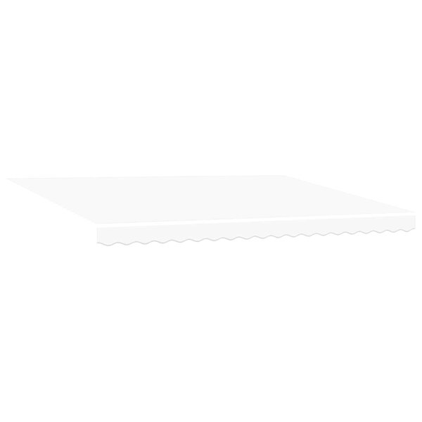 vidaXL Auvent Rétractable Blanc 450 ×300 cm tissu